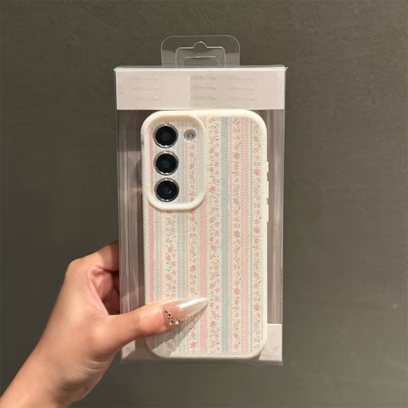 Floral Striped Samsung Galaxy Case – Shockproof Soft TPU Cover for S & A Series (S23/S24/S22/S21 Ultra & More) - Image 4