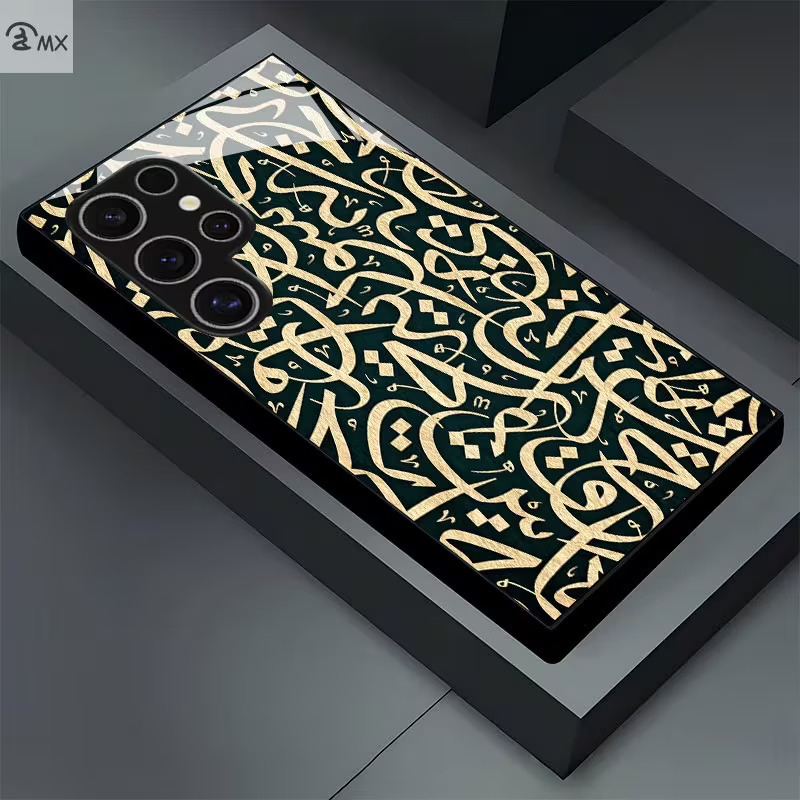 Abstract Calligraphy Pattern Phone Case for Samsung Galaxy S & Note Series – Stylish Protective Cover - Image 2