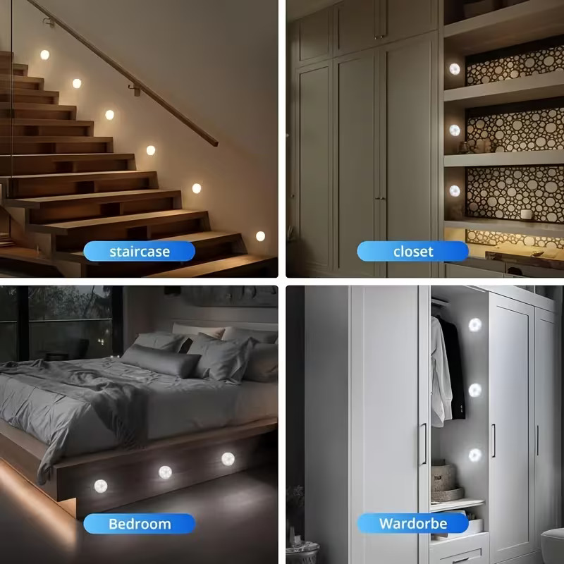 Rechargeable Motion Sensor LED Night Light – Smart Bedside, Stair & Wardrobe Lamp - Image 5