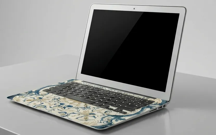 Adhesive Laptop Protective Film Beige Mandala Pattern 3pcs - Image 5