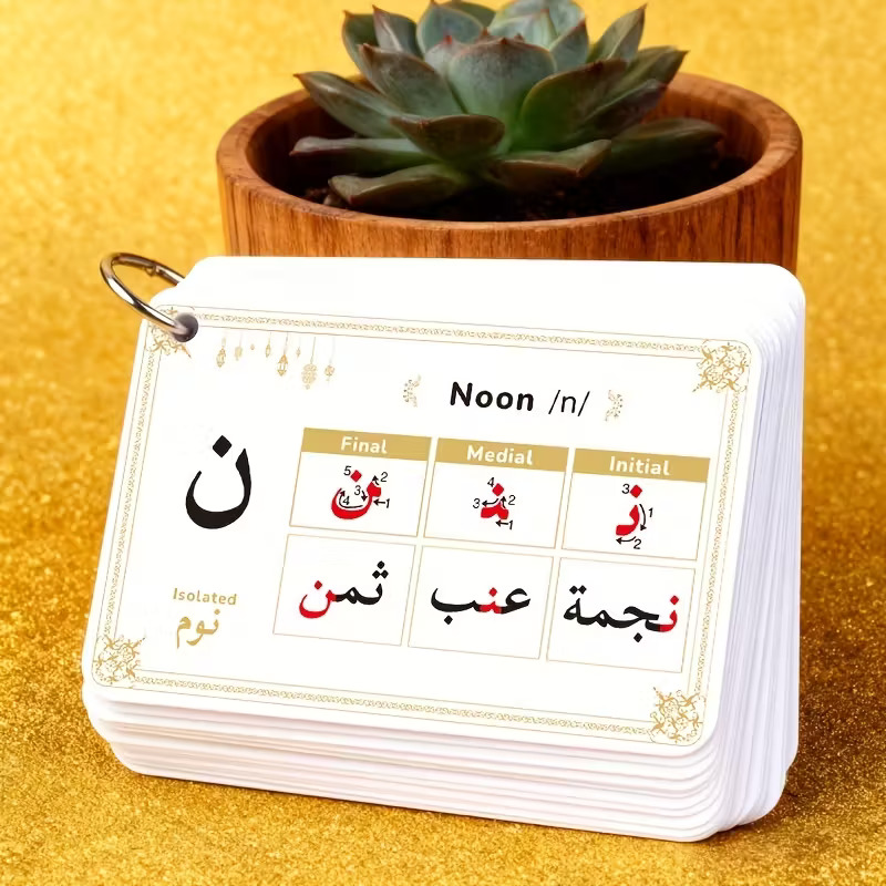 Arabic Alphabet Positions & Letter Variations Flashcards – Islamic Learning Resource for Beginners - Image 4
