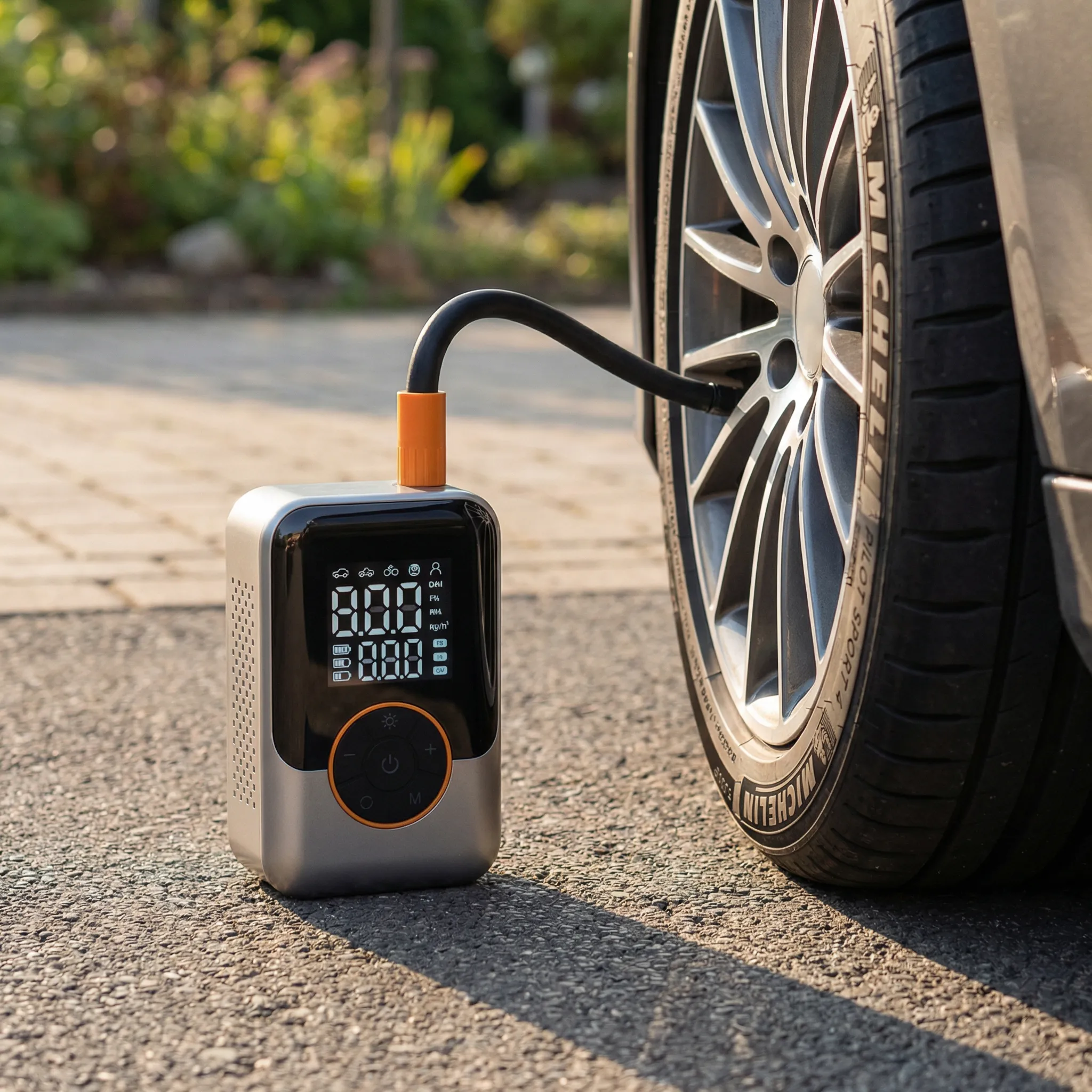 Portable Wireless Air Compressor with Digital Gauge - Image 2