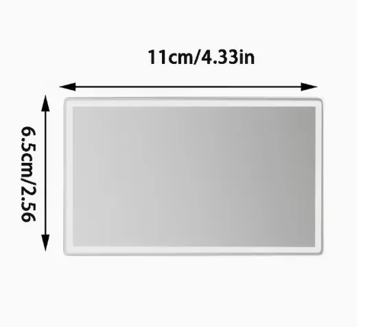 Sun Visor High-Definition Stainless Steel Makeup Mirror - Image 2