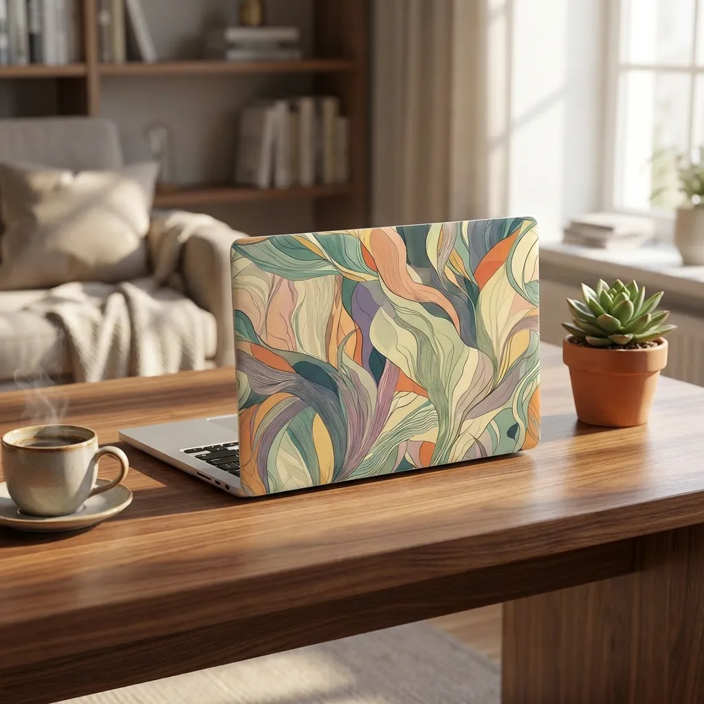 Themed Laptop Skin PVC Protective Cover for 12–15.6 Inch Laptops