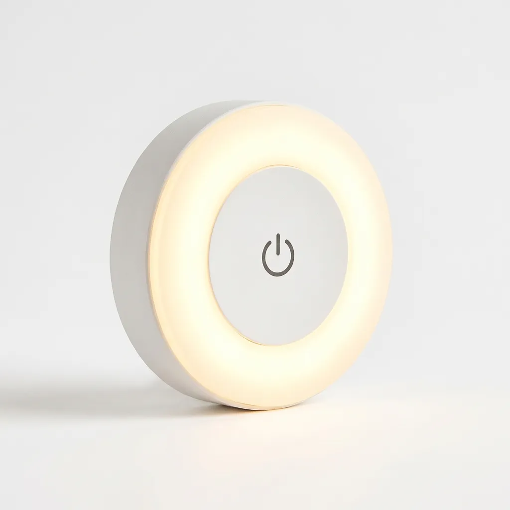 Touch-Activated LED Wall Light, Adjustable Color, USB Rechargeable